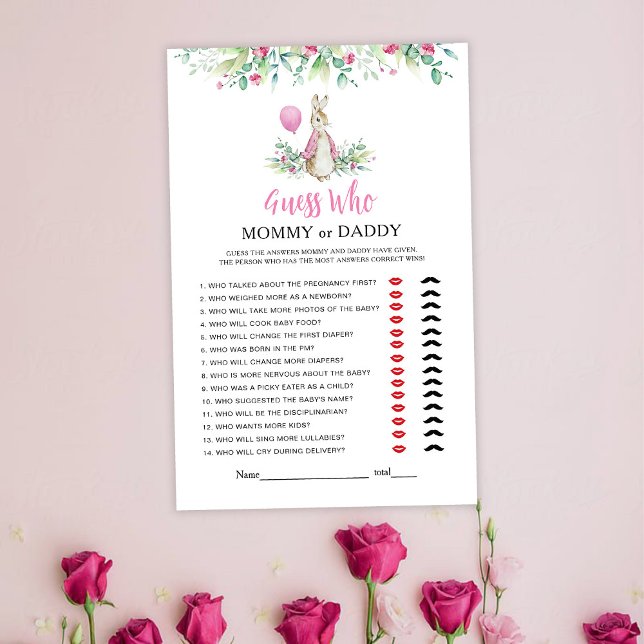 Peter Rabbit Mamãe ou Jogo de Bebê Pai (Criador carregado)