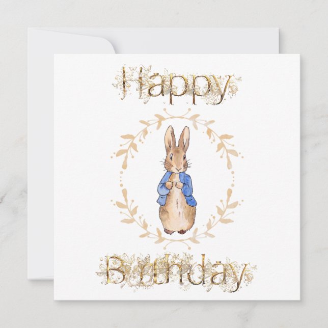 Peter the Rabbit Happy Birthday (Frente)