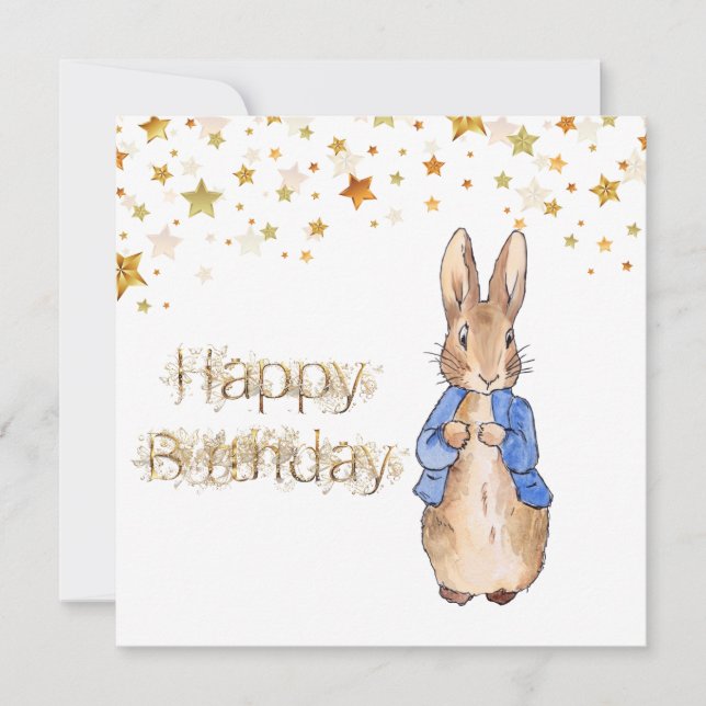 Peter the Rabbit Happy Birthday (Frente)
