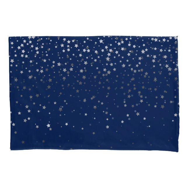 Petite Silver Stars Pillowcase (Frente)