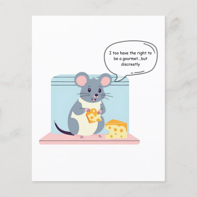 petite souris gourmande , greedy little mouse (Frente)
