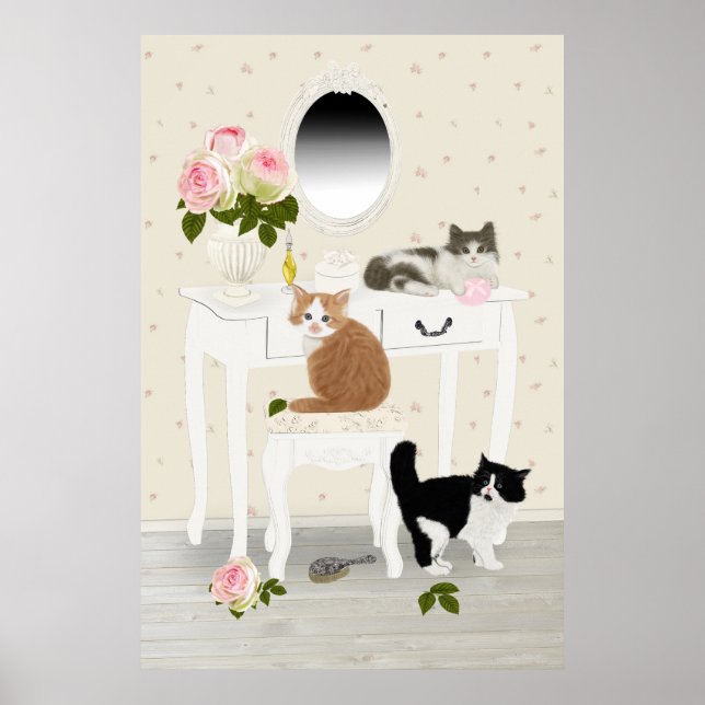 PetitRose "Kittens Beauty Salon", Poster (Frente)