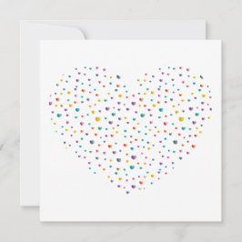 Petits cœurs grand cœur - Aquarelle