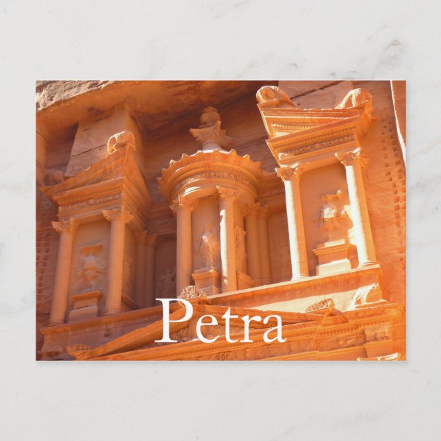 Petra, cartão postal Jordan (Frente)