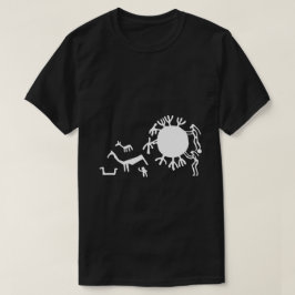 Petroglicphs Rock Carvings em Tanum T-Shirt