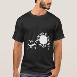 Petroglicphs Rock Carvings em Tanum T-Shirt