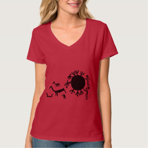 Petroglicphs Rock Carvings em Tanum T-Shirt