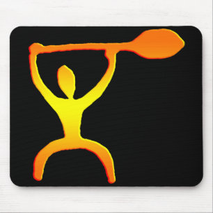 Petroglyph havaiano do homem da pá - Mousepad