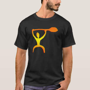 Petroglyph havaiano do homem da pá - t-shirt