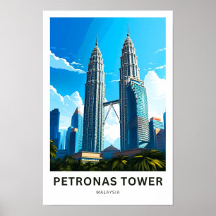 Petronas Tower Malásia Viagem Impressão