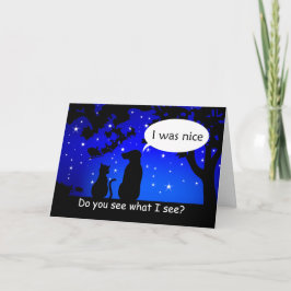 Pets Ver Papais noeis Bom Cachorro Cartão Saudação