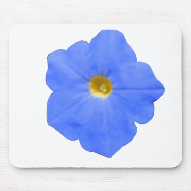Petunia Blue e Yellow Mousepad (Frente)