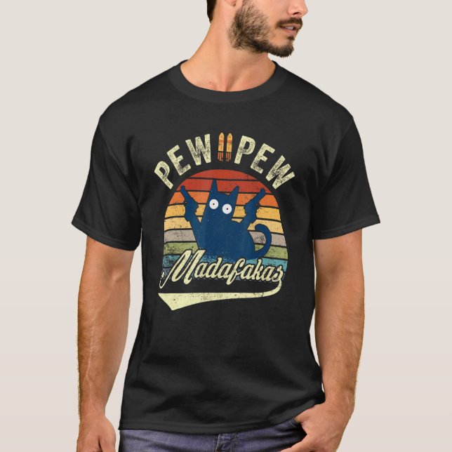 Pew Madafakas Cats Tops Summer Vestis Pijama Pew (Frente)