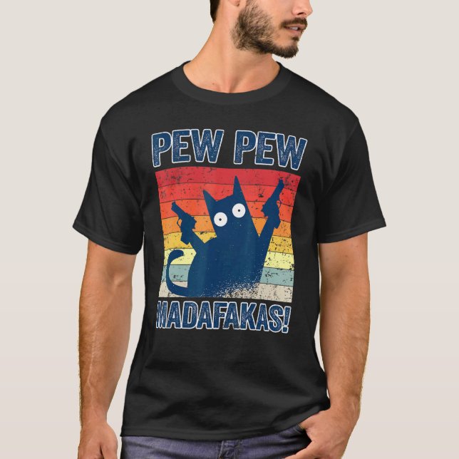 Pew Pew Madafakas Cats Tops Summer Pajamas Pew Pew (Frente)