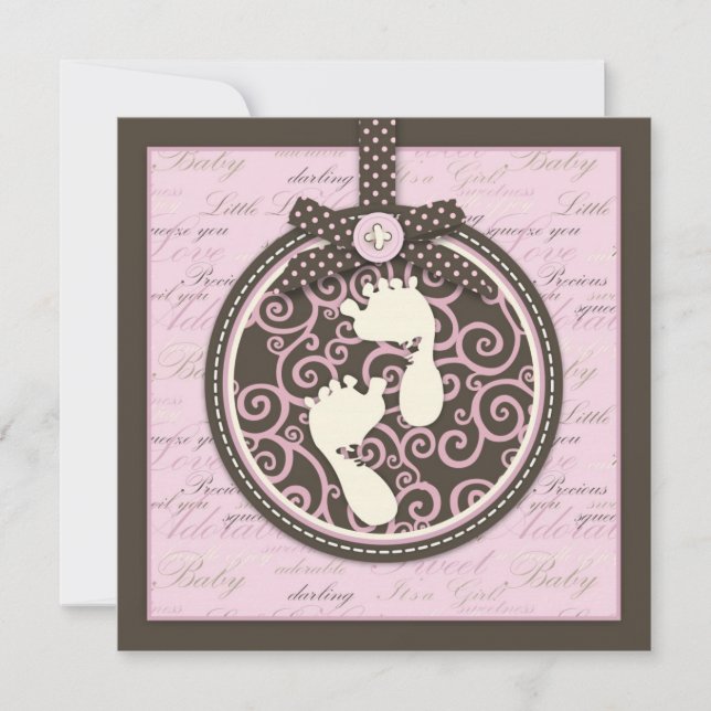 Pézinho Rosa Quadrado (Frente)