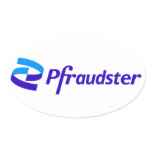 Pfraudster - Etiquetas paroquianas do logotipo Pfi