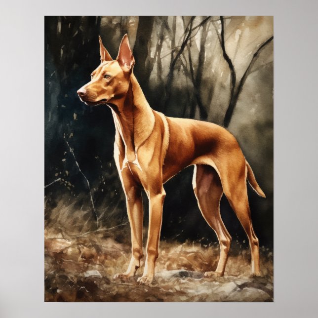 Pharaoh Dog Art Impressão (Frente)
