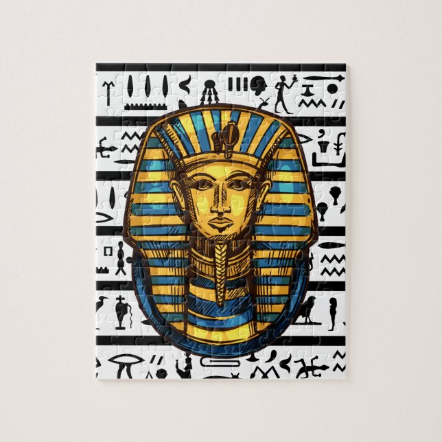 Pharaoh of Egypt Puzzle / Quebra-Cabeça Faraó do E (Vertical)
