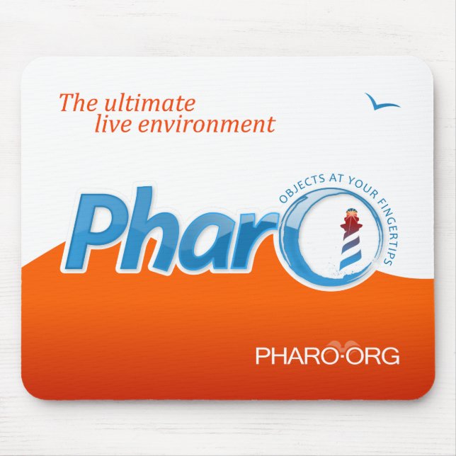 Pharo Mousepad "onda alaranjada " (Frente)