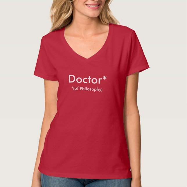 PhD/doutor T-shirt (Frente)