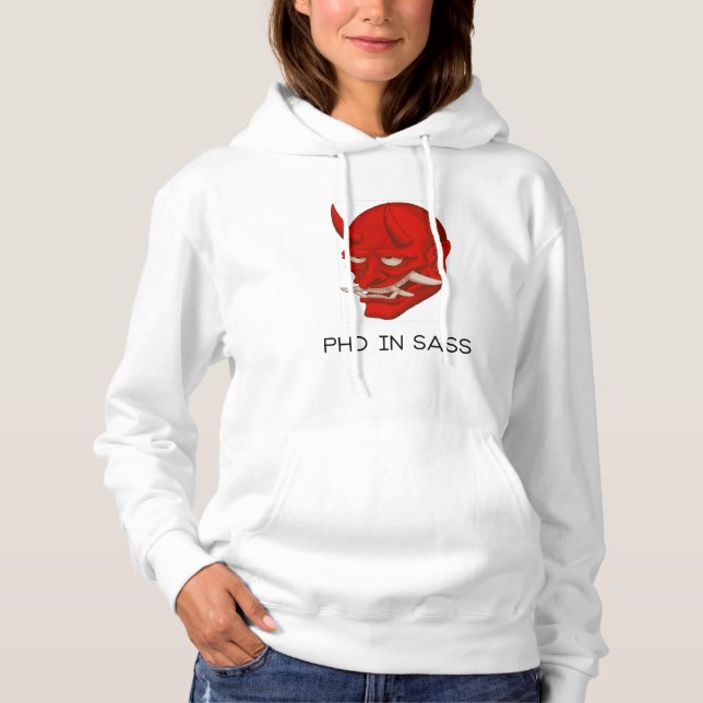 PhD em camiseta Sarcástica de Longa Altura Sarcást (Frente)