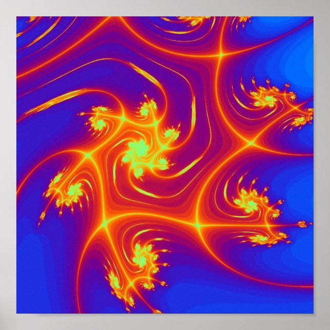 Pheonix Fractal Poster (Frente)