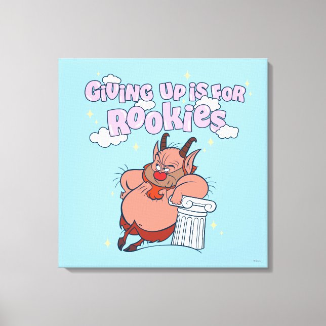 Phil - Giving Up is for Rookies Canvas Print (Frente)
