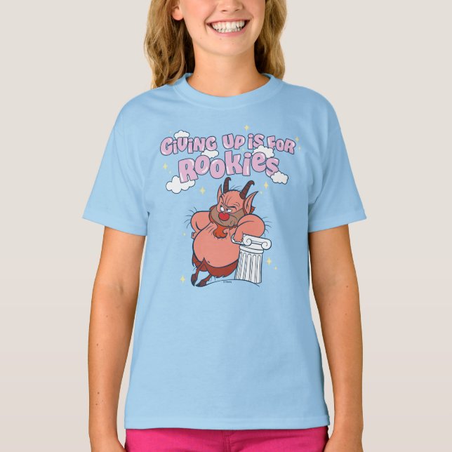 Phil - Giving Up is for Rookies T-Shirt (Frente)