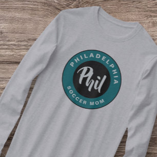 Philadelphia Soccer Mãe Filadélfia Adora Camisa Re