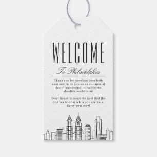 Philadelphia Wedding Etiquetas de presentes de m