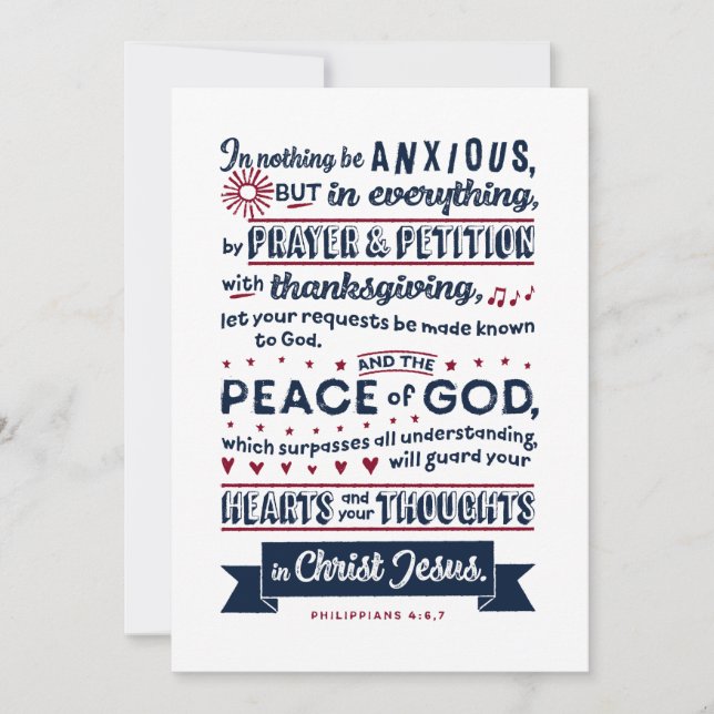 Philippians 4:6, 7 (Frente)