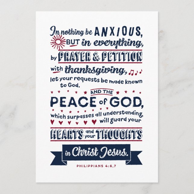 Philippians 4:6, 7 (Frente)