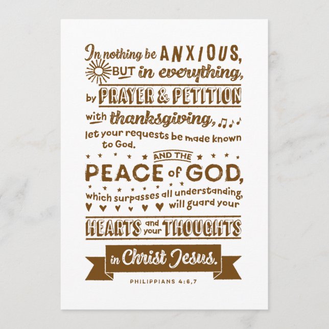 Philippians 4:6, 7 (Frente)