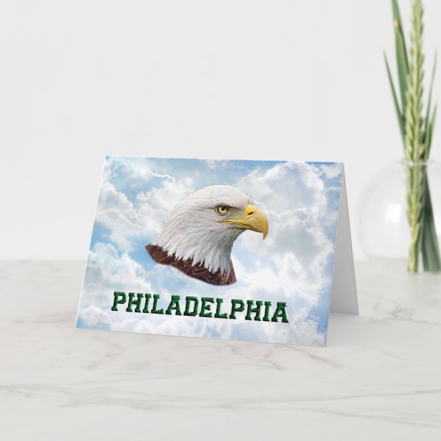 Philly Eagle - Cartão de Saudação Horizontal (Frente)