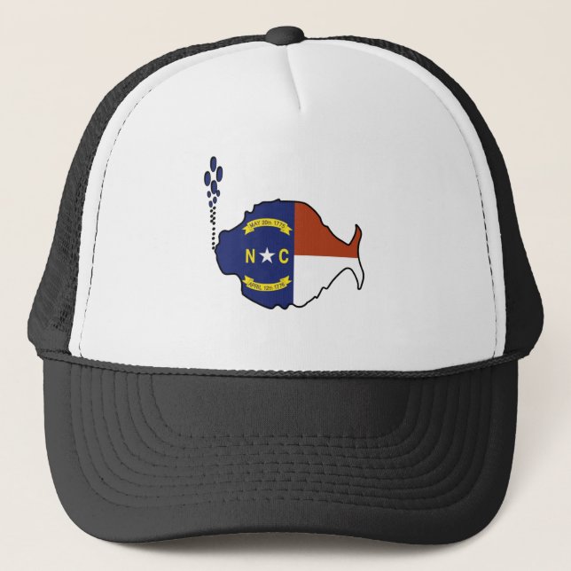 Phish North Carolina Flag Trucker Hat Boné (Frente)