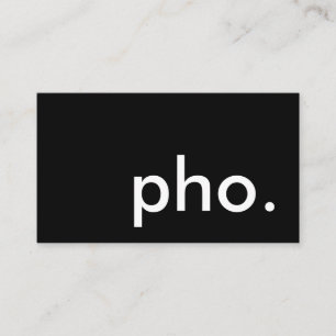 pho. cartão punch de fidelidade