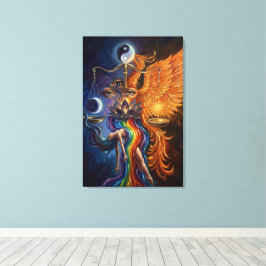 Phoenix Balance Spiritual Canvas Art