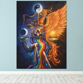 Phoenix Balance Spiritual Canvas Art