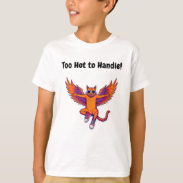 Phoenix Cat Kids T-Shirt – Magical Fire Kitty