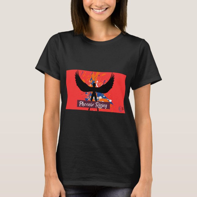 Phoenix Rising T-Shirt – Bold Empowerment Tee (Frente)