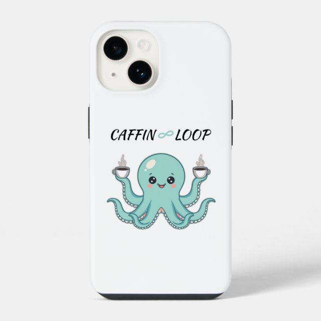 Phone Case – Octopus Coffee Design (Verso)