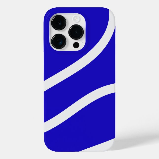 Phone Case – White Lines on Blue (Verso)