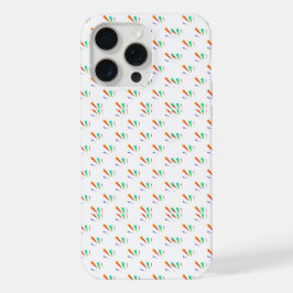Phone case with a colorful geometric pattern