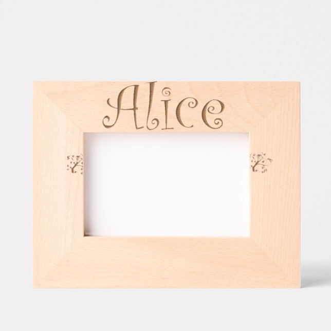 Photo frame Alice trendy first name (Front)