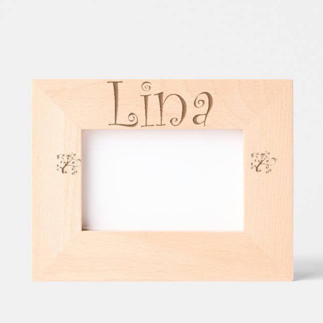 Photo frame Lina trendy first name (Front)