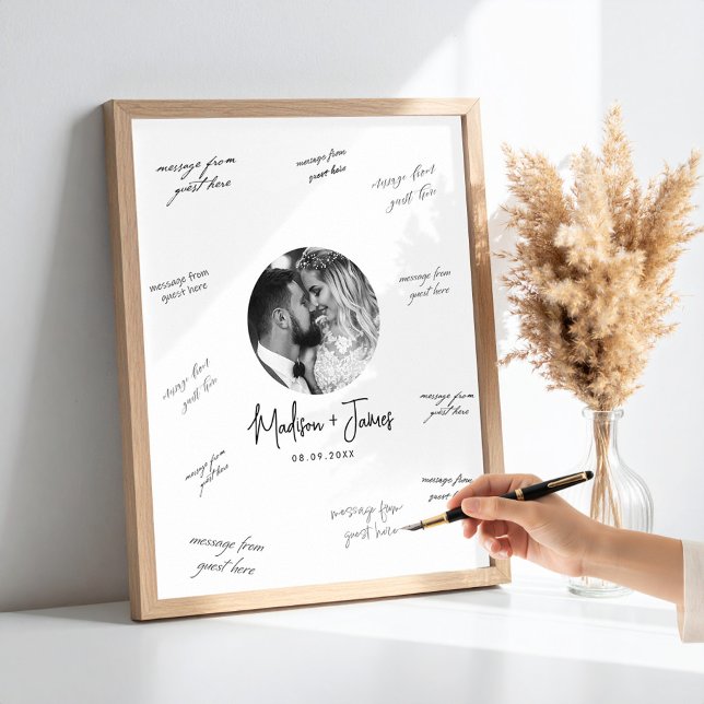 Photo Wedding Guestbook Signature Poster (Criador carregado)