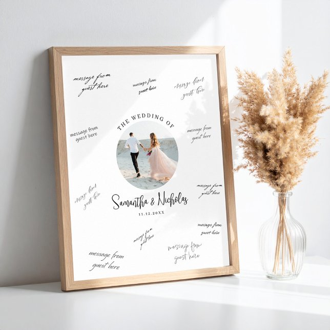 Photo Wedding Guestbook Signature Poster (Criador carregado)