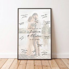 Photo Wedding Signature Guest Book Poster