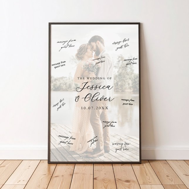 Photo Wedding Signature Guest Book Poster (Criador carregado)