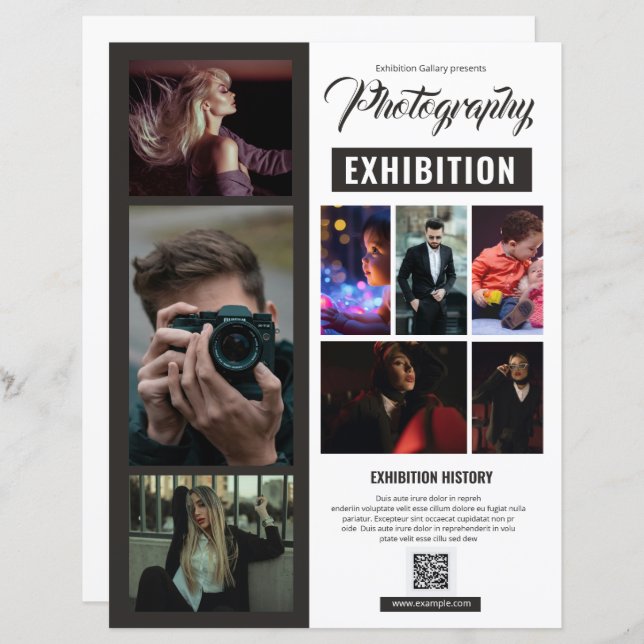 Photography Exhibition Flyer Template (Frente/Verso)